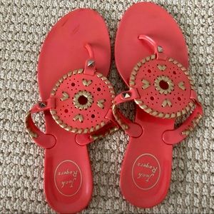 Jack Rogers Pink Jelly Sandals